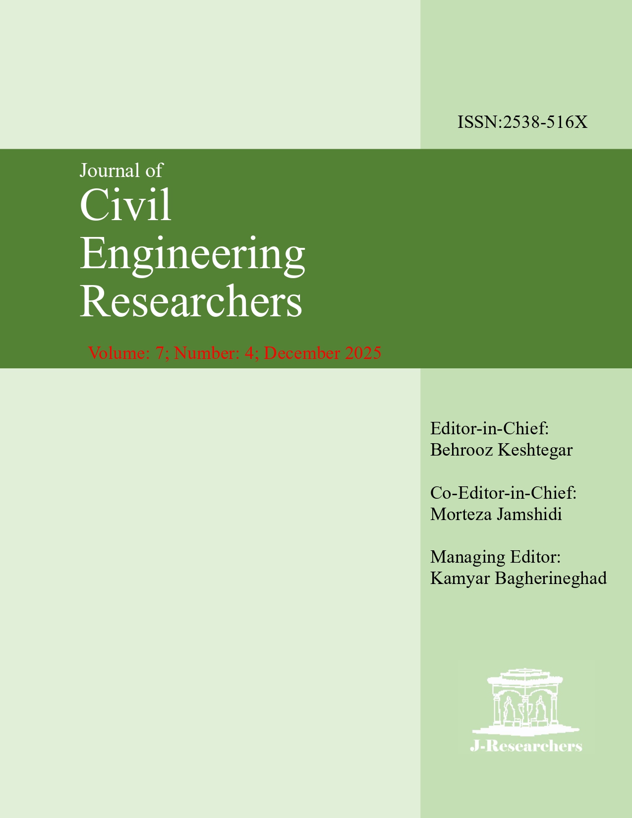 					View Vol. 7 No. 4 (2025): Journal of Civil Engineering Researchers
				